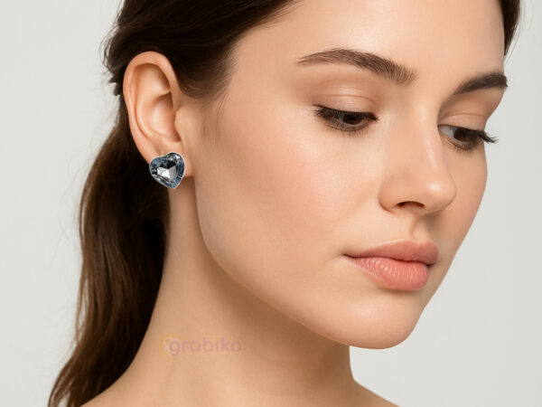 12 Pair Fashion Stud Earrings Combo Set for Women and Girls – Pearls, Crystals, Hearts & Trendy Designs